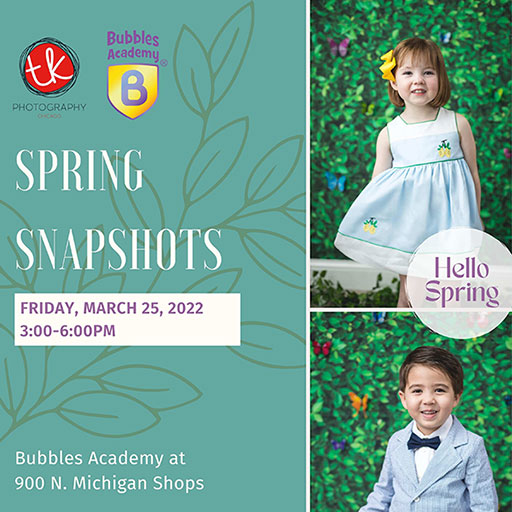 Chicago Spring Mini Session - Bubbles Academy 900 Shops