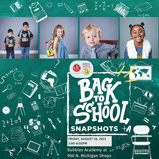 Chicago 2022 Back to School Portraits At Bubbles Academy 9000 Shops